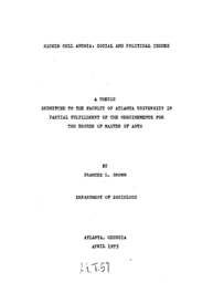 Sickle cell anemia: social and political issues, 1975