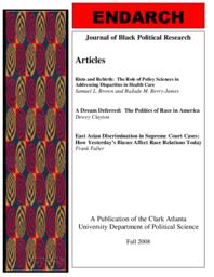 Endarch: Journal of Black Political Research Vol. 2008, No. 1 Fall 2008, full issue