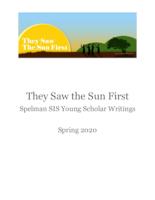 They Saw the Sun First, Spring 2020, Full Issue