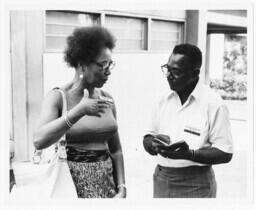 Dr. U.S. Curry and Woman Converse, circa 1972