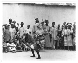 Child Street Performers in Front of a Crowd, circa 1972