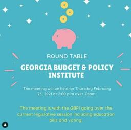 Round Table Georgia Budget and Policy Institute, February 25, 2021