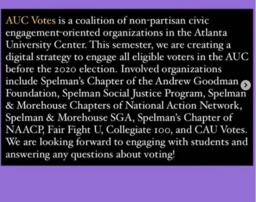 AUC Votes Organization Description, August 23, 2020