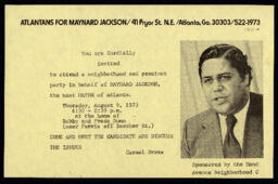 "Atlantans for Maynard Jackson", 1973