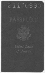 Asa Hilliard Passport, July 9, 1970