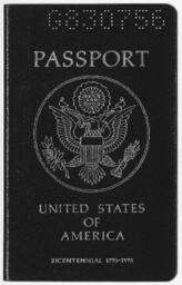 Asa Hilliard Passport, April 12, 1976