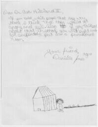 Children's Thank You Note, March 20, 1989