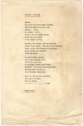 Poem by Dennis Scott, October 17, 1968