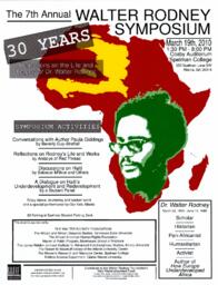 The 7th Annual Walter Rodney Symposium, March 19, 2010