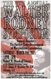 The 8th Annual Walter Rodney Symposium, March 19, 2011