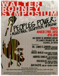 The 9th Annual Walter Rodney Symposium, March 23, 2012