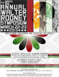 The 10th Annual Walter Rodney Symposium, March 22-23, 2013