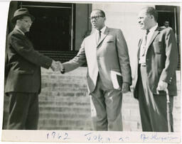 Leroy Johnson, [Warren] Cochrane, and Clarence A. Bacote, 1962