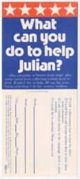 Julian Bond Campaign Mailer, 1976