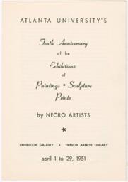 10th Atlanta Annual Art Exhibition Register, 1951