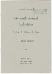 16th Atlanta Annual Art Exhibition Register, 1957