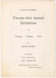 21st Atlanta Annual Art Exhibition Register, 1962