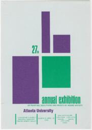 27th Atlanta Annual Art Exhibition Register, 1968