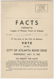 Facts: Published by League of Women Voters of Atlanta, Vol. XXVII,  No. 3, May 1954