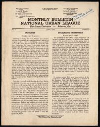 "Monthly Bulletin" July, 1944