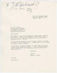 Correspondence to Atlanta Urban Leage Director, July 3, 1974