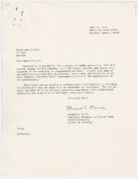 Correspondence to Mayor Sam Massell, June 15, 1970