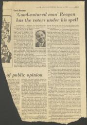 "'Good Natured Man' Reagan Has the Voters Under His Spell", October 24, 1984