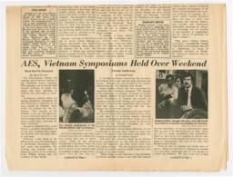 "AES, Vietnam Symposium Held Over Weekend", May 22, 1968