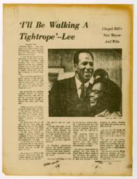 "'I'll Be Walking a Tightrope' Lee", May 1969