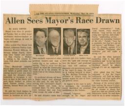 "Allen Sees Mayors Race Drawn", March 19, 1969