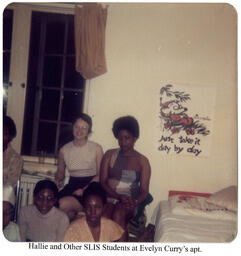 Hallie and other SLIS Students, circa 1970