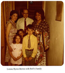 Lorene Byron Brown with Boll's Family, 1974