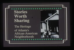 Stories Worth Sharing Slide Show and Documentation, circa 1991