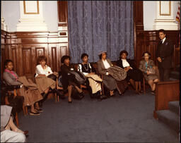 Julian Bond at a Meeting, circa 1990