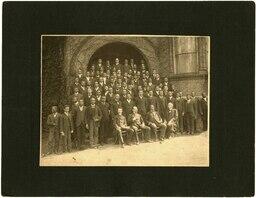 A Class on the Steps of Gammon, circa 1895