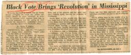 "Black Vote Brings 'Revolution' in Mississippi", June 28, 1971