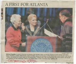 "A First for Atlanta", January 8, 2002