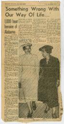 "'Something Wrong With Our Way of Life..' 1,000 Hear Heroine of Alabama" Article, September 25, 1956