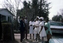 A Group of Churchgoers, circa 1980