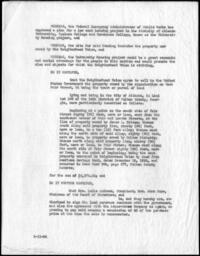 Agreement of Sale, Atlanta University Housing Project, May 11, 1934