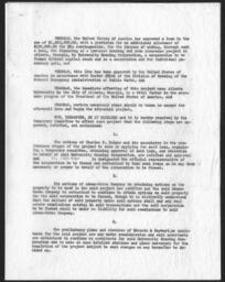 Project Resolution, November 7, 1933