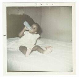 Baby on a Bed, circa 1969