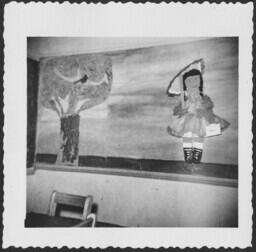 Artwork on a Bulletin Board, circa 1952