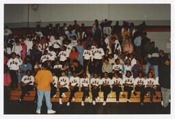 A Step Team Μu Phi Mu Sit at a Homecoming Step Show, 1992