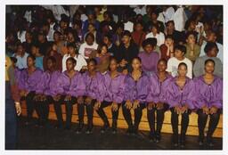 A Step Team on a Bleachers at the Homecoming Step Show, 1992