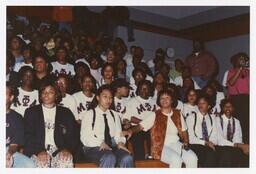 A Step Team Mu Phi Mu Sit at a Homecoming Step Show, 1992