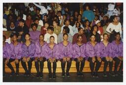 A Step Team on a Bleachers at the Homecoming Step Show, 1992