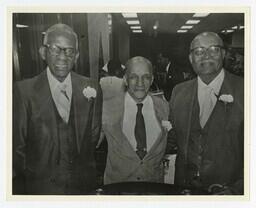 Alumni Coach Thompson, Coach McClendon, and Coach Epps, circa 1979