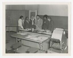 Alfred Spriggs and Unidentified Science Professors, circa 1975