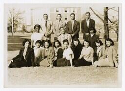 A Group Portrait of the Alpha Kappa Mu National Honor Society, Kappa Theta Chapter, 1951